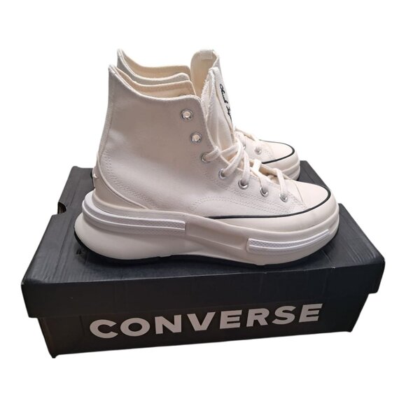 New Converse Run Star Legacy CX High Top - Color: Egret/White - Size: Multi-Size - Picture 7 of 13